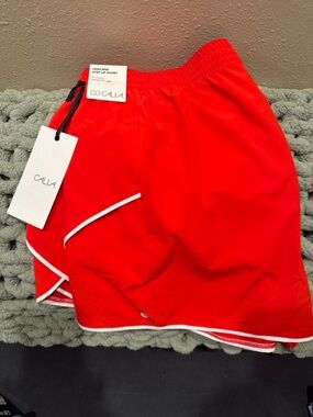 CALLA Red/Orange Athletic Shorts